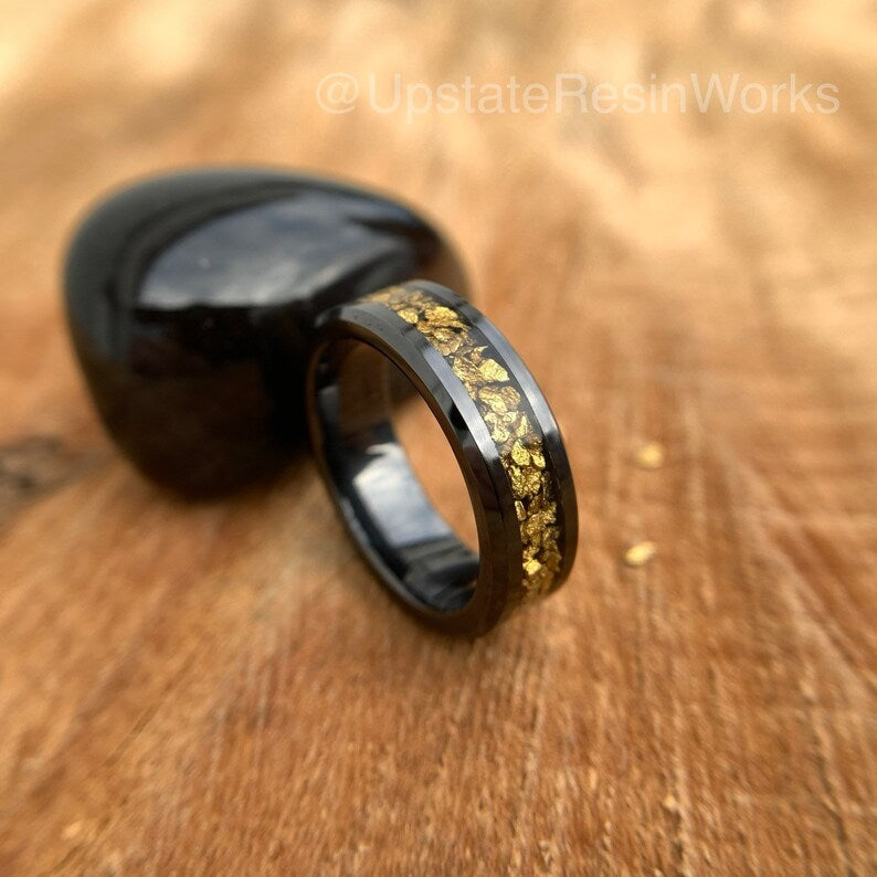 Real Gold Nugget band, Gold Nugget ring, Gold nuggets, Yukon gold
