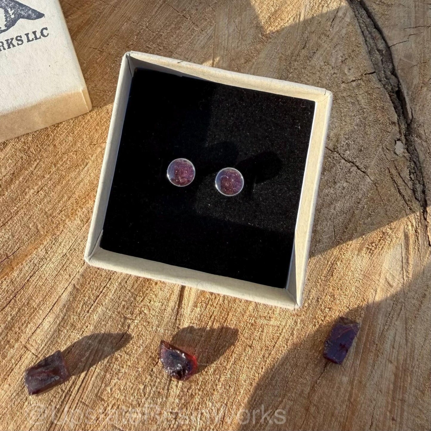 Real Garnet earrings, Garnet studs, Garnet stud earrings, Garnet earring, cute stud earring, everyday Earrings, Garnet Bridesmaid Gift, 5mm
