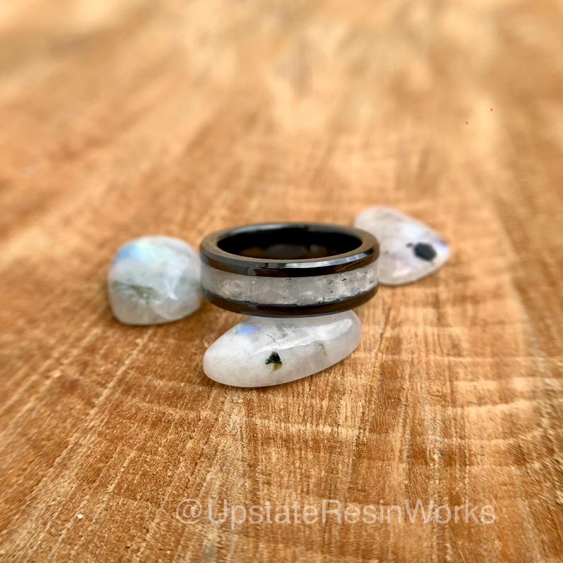 Genuine Moonstone ring, rainbow moonstone ring, birthstone ring, gemstone rings, mens ring, womans ring, wedding band, engagement ring