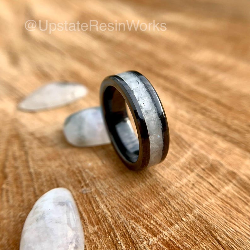 Genuine Moonstone ring, rainbow moonstone ring, birthstone ring, gemstone rings, mens ring, womans ring, wedding band, engagement ring