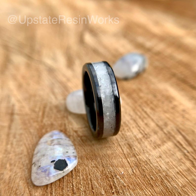 Genuine Moonstone ring, rainbow moonstone ring, birthstone ring, gemstone rings, mens ring, womans ring, wedding band, engagement ring