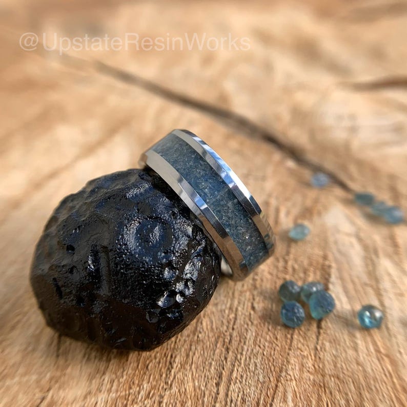 Genuine Montana Sapphire Ring, blue sapphire band, Montana sapphires, gemstone band, mens band, womans band, wedding ring, engagement band