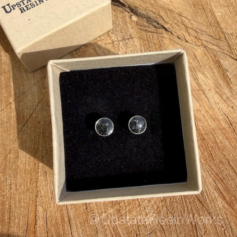 1/2 Carat Real Black Diamond Earrings, Black Diamond studs, Black Diamond stud, Black Diamond earring, cute stud earring, Bridesmaid Gift