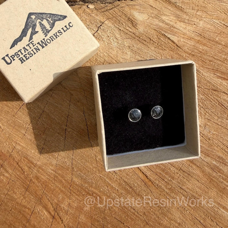 1/2 Carat Real Black Diamond Earrings, Black Diamond studs, Black Diamond stud, Black Diamond earring, cute stud earring, Bridesmaid Gift