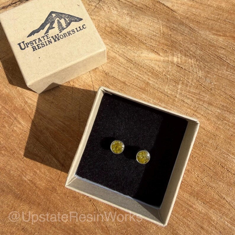 1/2 Carat Real Yellow Diamond Earrings, Yellow Diamond studs,Yellow Diamond earring, Yellow Diamond stud, cute stud earring Bridesmaid Gift