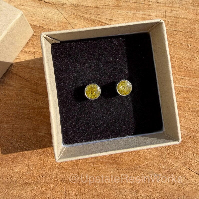 1/2 Carat Real Yellow Diamond Earrings, Yellow Diamond studs,Yellow Diamond earring, Yellow Diamond stud, cute stud earring Bridesmaid Gift