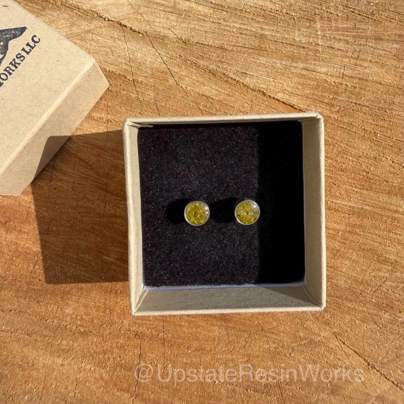 1/2 Carat Real Yellow Diamond Earrings, Yellow Diamond studs,Yellow Diamond earring, Yellow Diamond stud, cute stud earring Bridesmaid Gift