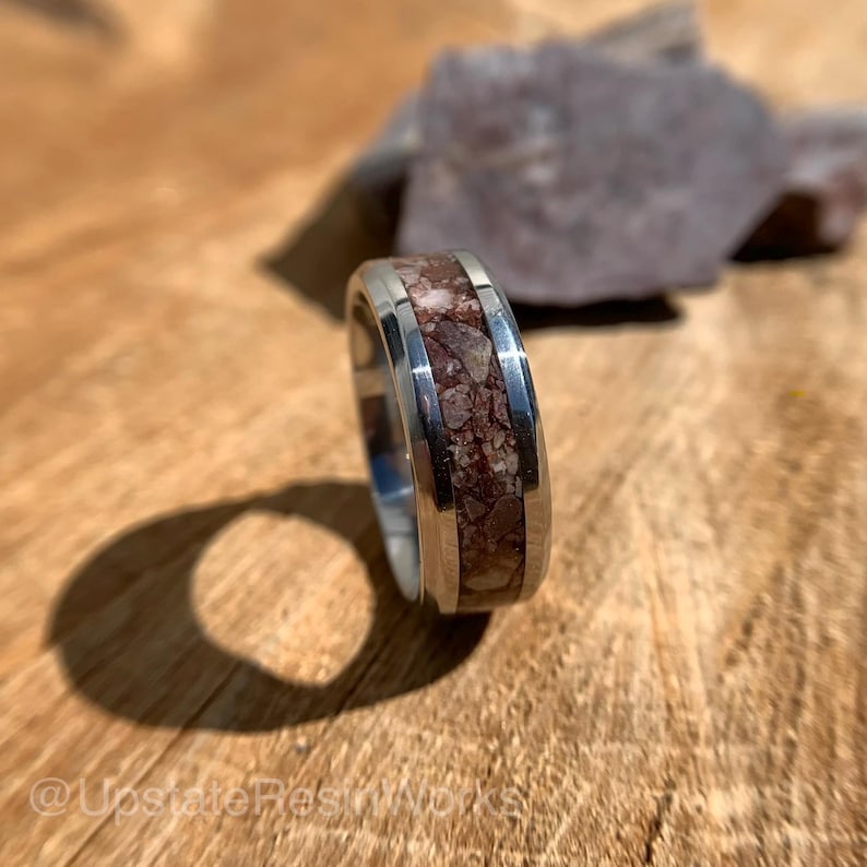 Real Wild Horse Magnesite Ring, Wild Horse Band, Titanium band, custom band, mens band, womans band, wedding band, engagement band