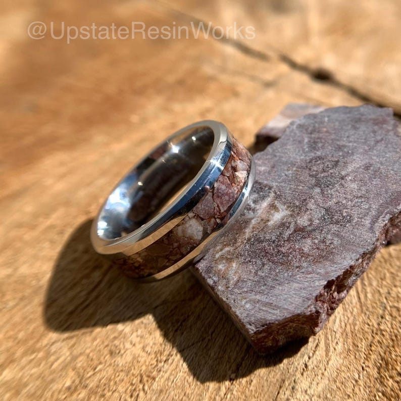 Real Wild Horse Magnesite Ring, Wild Horse Band, Titanium band, custom band, mens band, womans band, wedding band, engagement band