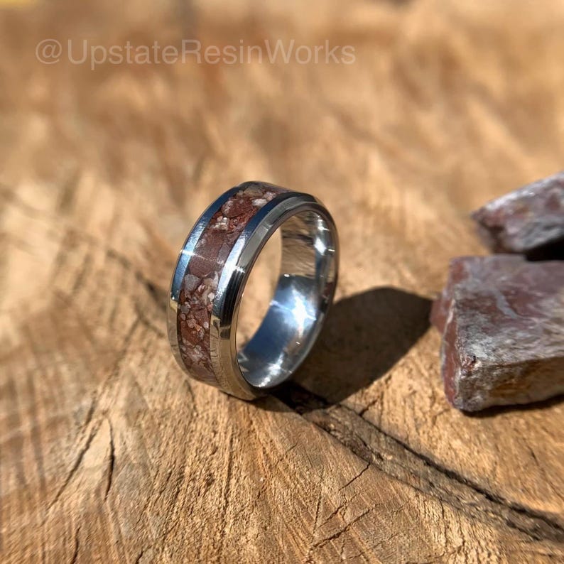 Real Wild Horse Magnesite Ring, Wild Horse Band, Titanium band, custom band, mens band, womans band, wedding band, engagement band