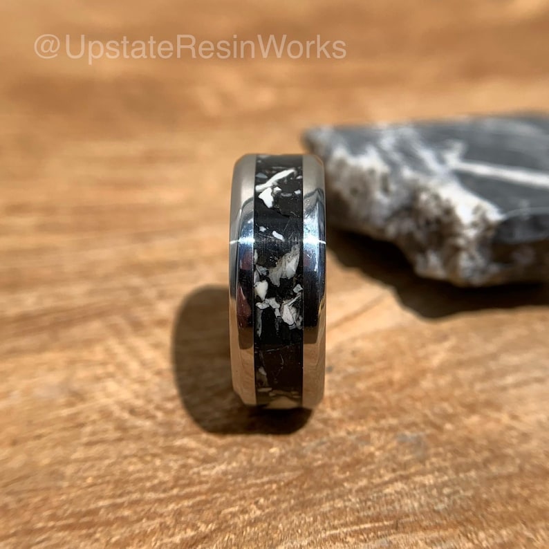 Real White buffalo band, White buffalo ring, Turquoise band, Dolomite band, Woman or mens band, Wedding band, matching band, engagement band