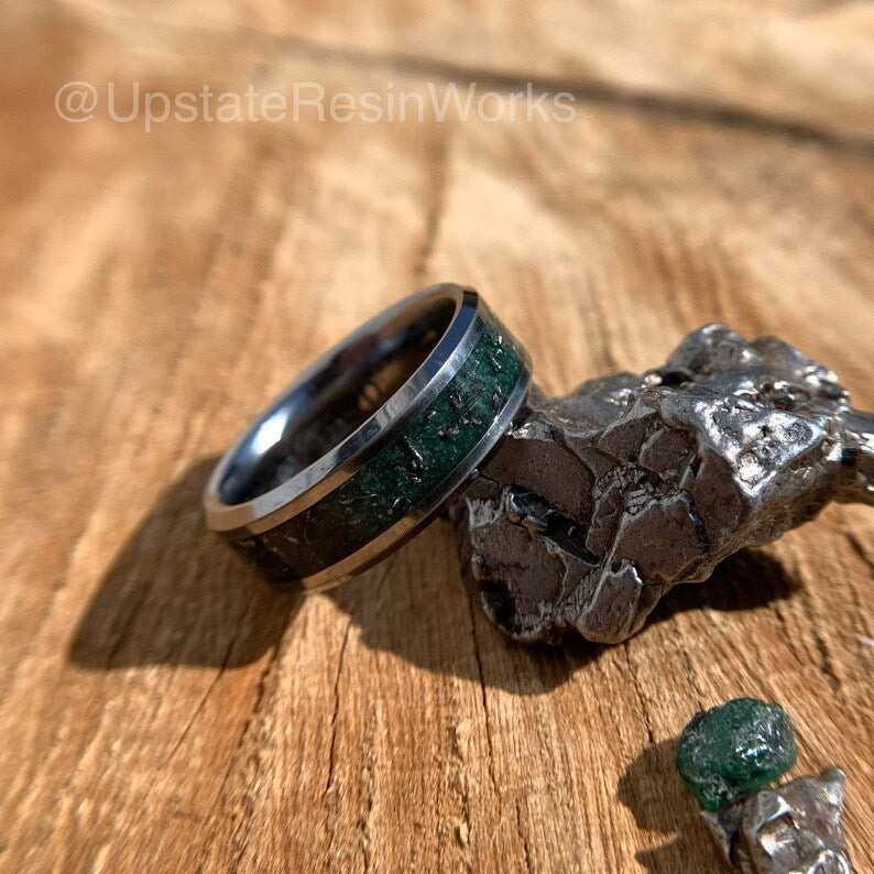 Meteorite Ring Gold Gemstone Unisex Engagement ring unusual at 1stDibs | meteorite  stone ring, meteorite engagement ring, solid gold meteorite egg inc