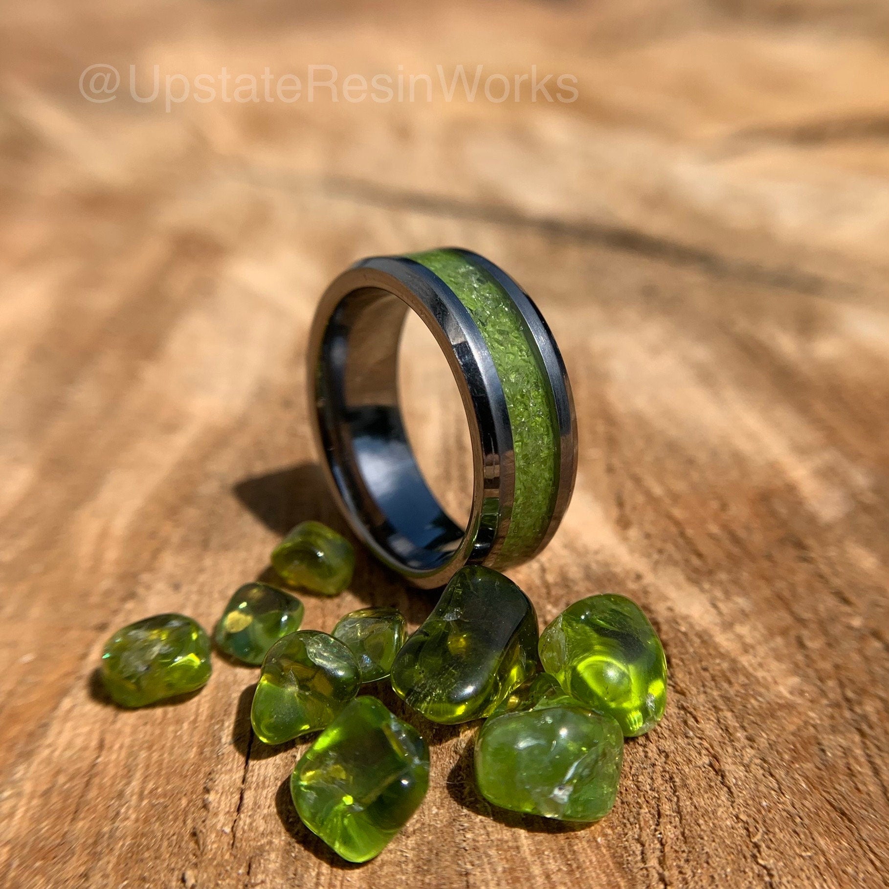 Peridot on sale band rings