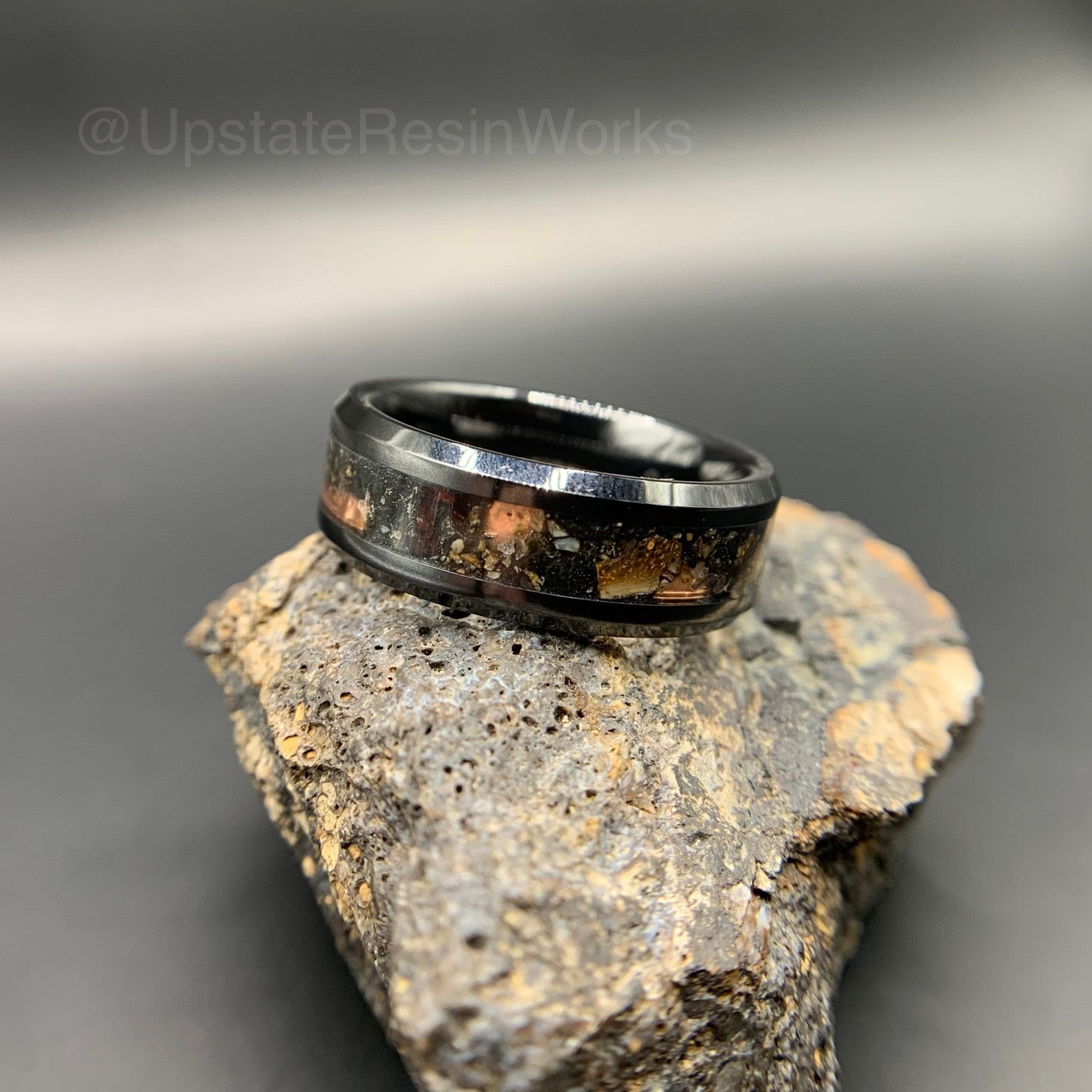 Treasure Hunter, T-Rex ring, uncut diamond, tyrannosaurus fossil