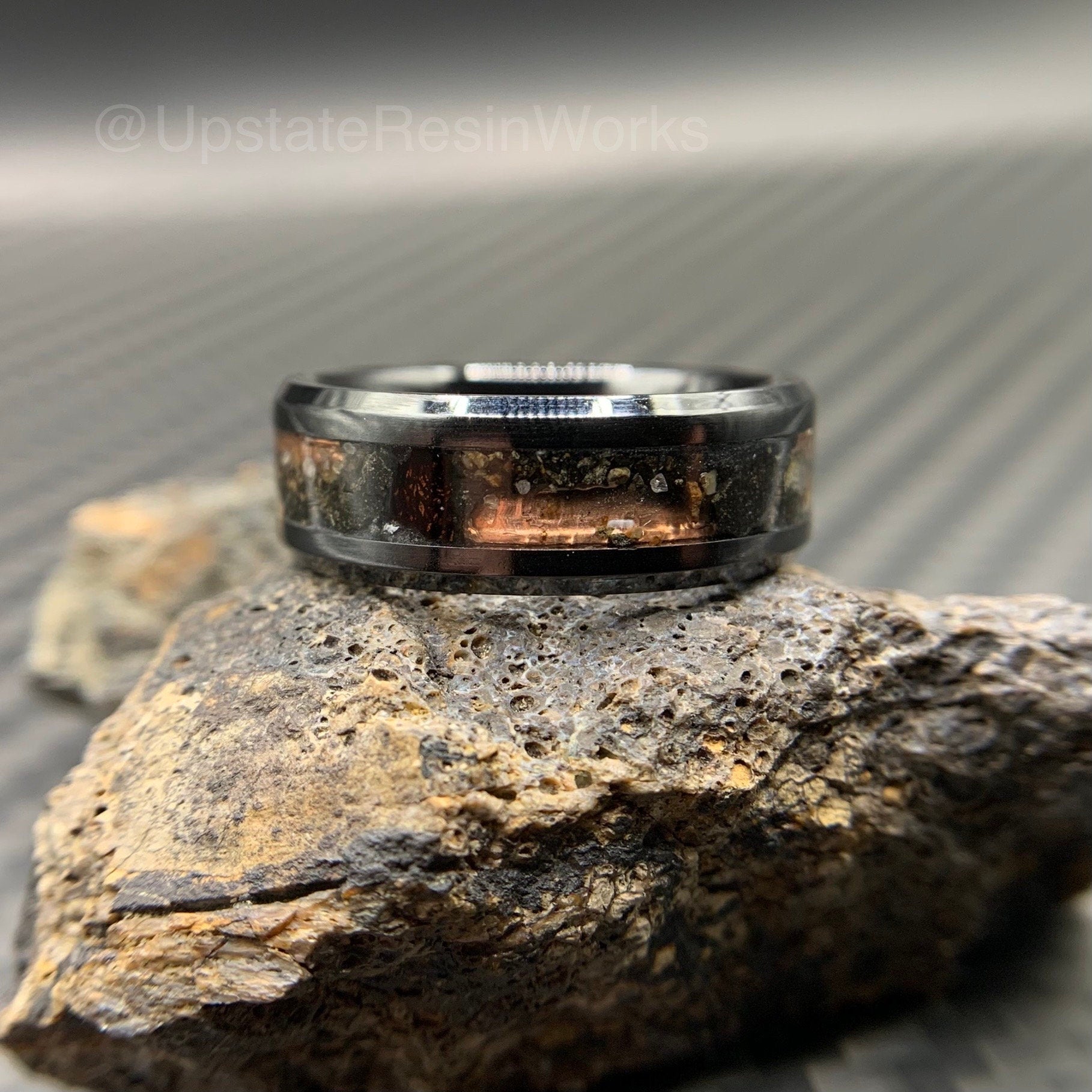 Treasure Hunter, T-Rex ring, uncut diamond, tyrannosaurus fossil