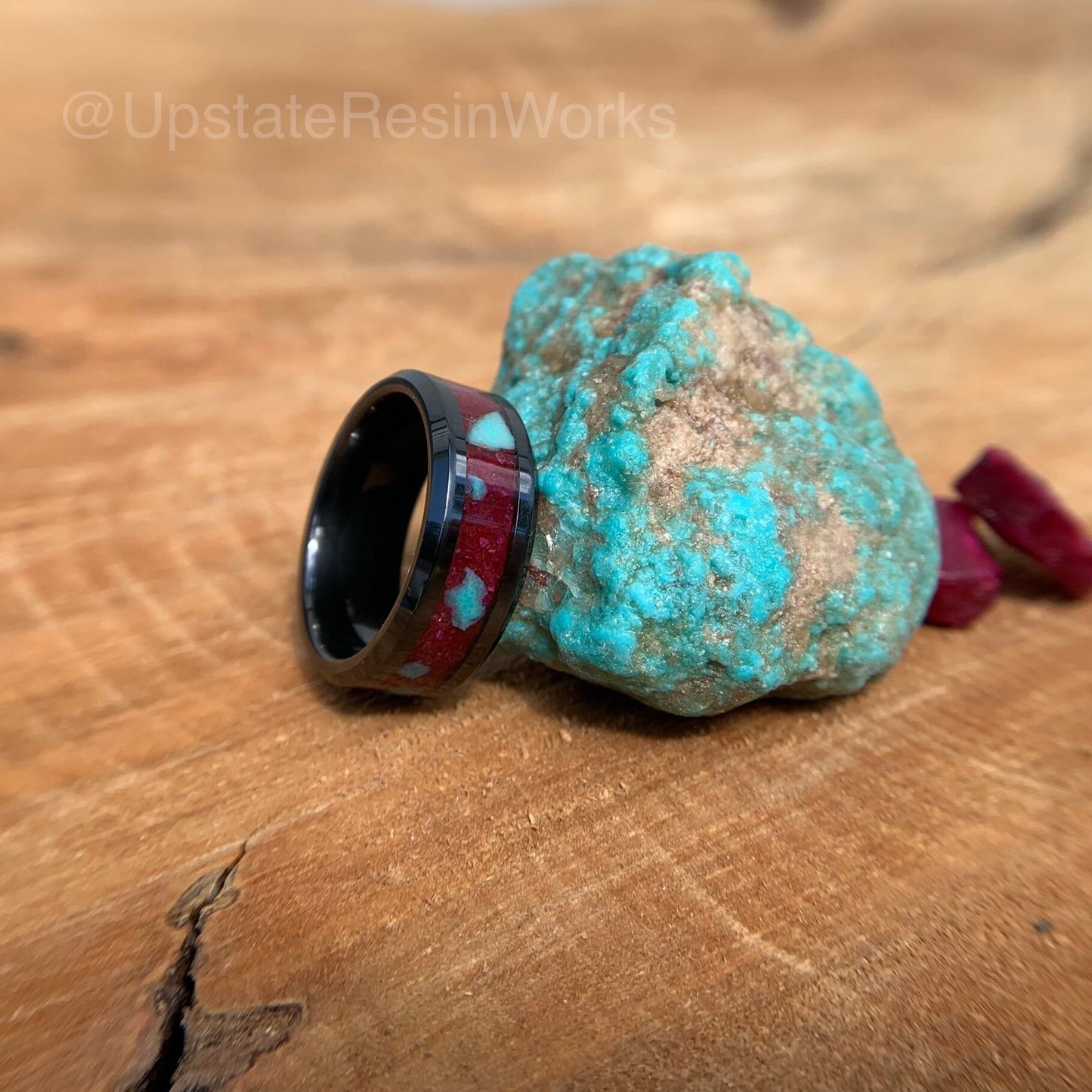 Genuine Ruby ring, Turquoise and Rubies, crystal ring, gemstone rings, mens ring, womans ring, wedding band, engagement ring, promise ring