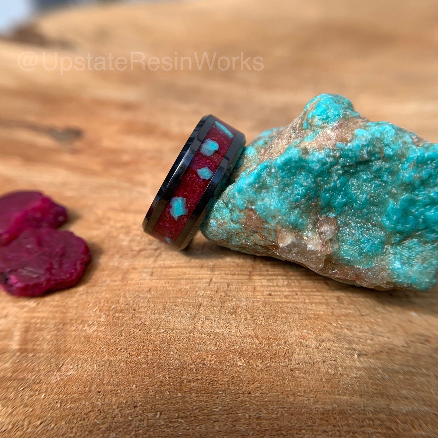 Genuine Ruby ring, Turquoise and Rubies, crystal ring, gemstone rings, mens ring, womans ring, wedding band, engagement ring, promise ring