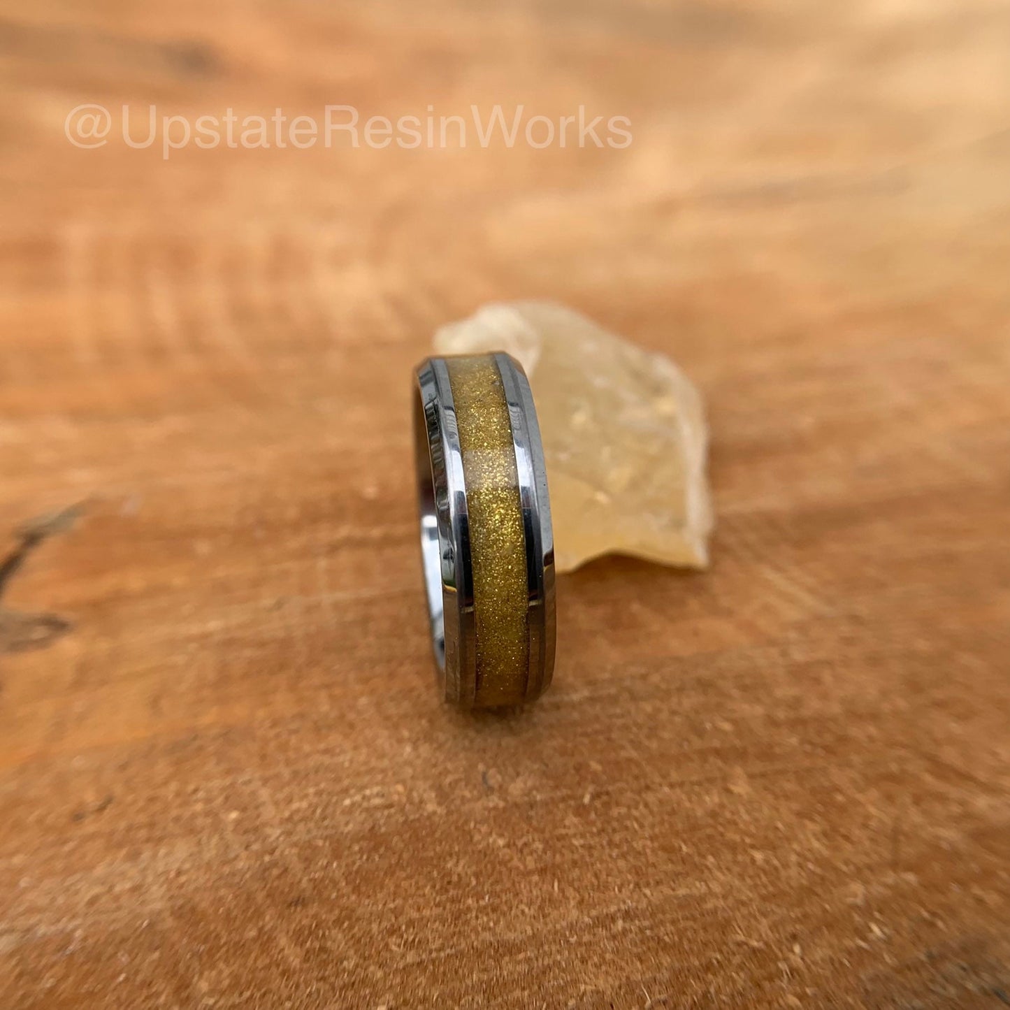 Genuine Citrine ring, Golden Citrine ring, Citrine ring, Tungsten band, gemstone rings, mens ring womans ring, wedding band, engagement ring