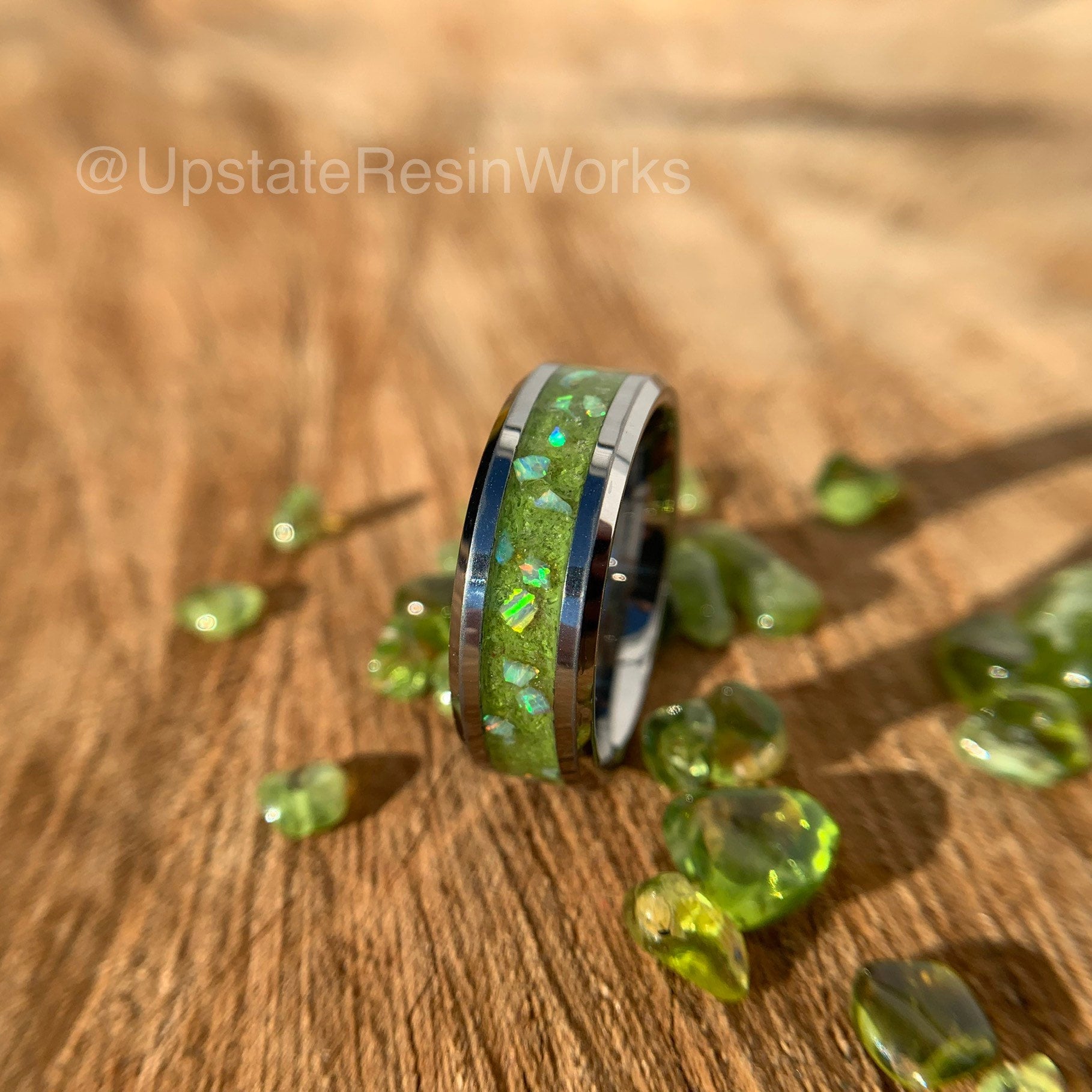 Genuine Peridot Stackable Ring (33448) – Dana's Goldsmithing