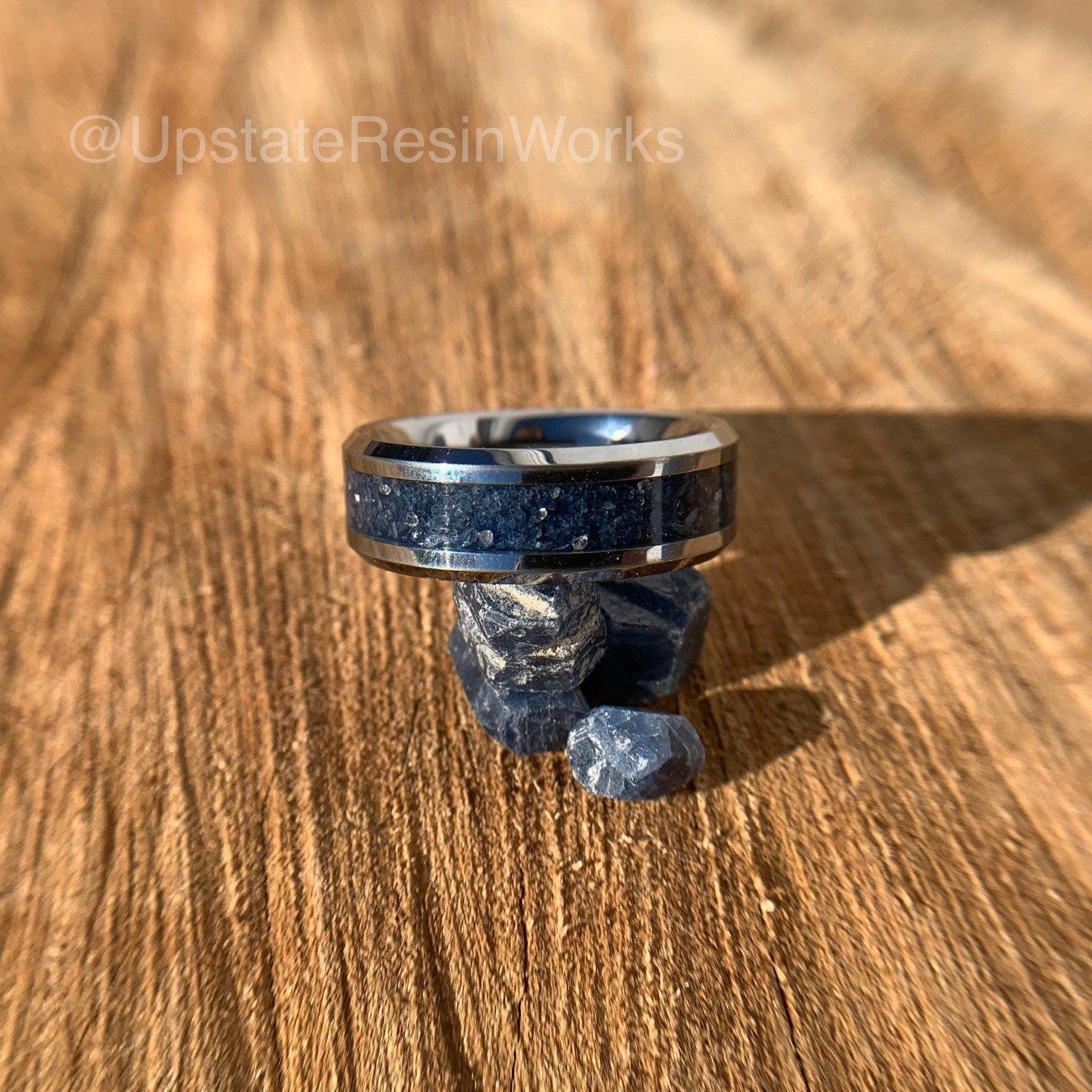 Genuine Sapphire ring, diamond and sapphire ring, ceylon blue sapphires, cerulean,  mens ring, womans ring, wedding ring, engagement ring