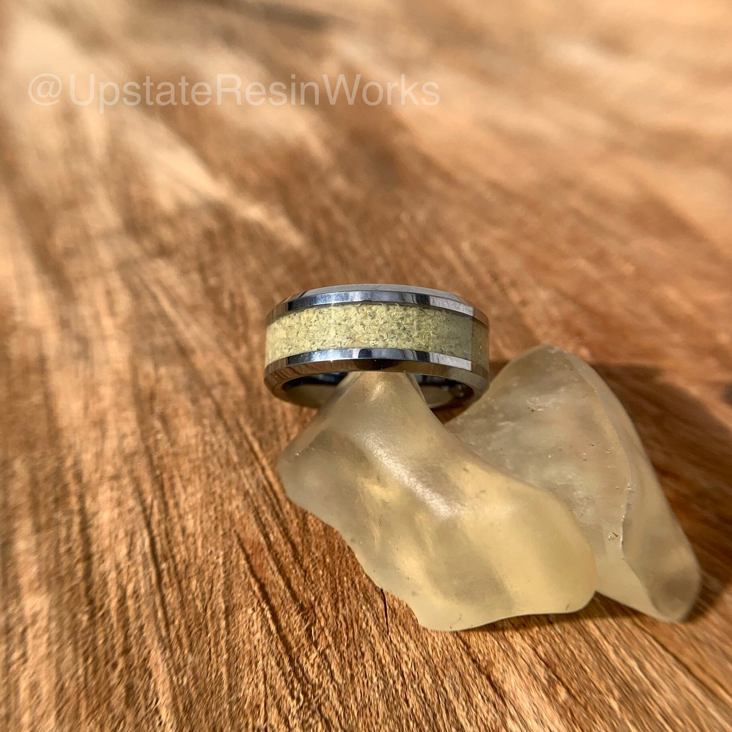 Real Libyan Desert Glass ring, desert glass band, tektite ring, Meteorite glass, vow renewal, wedding ring, engagement ring, promise ring