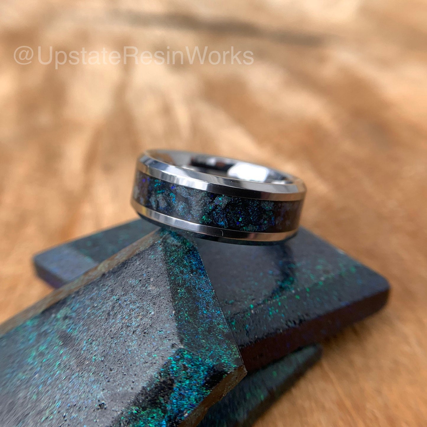 Real black matrix opal ring, opal ring, Andamooka opal, fairy opal, boulder opal, vow renewal, wedding ring, engagement ring, promise ring