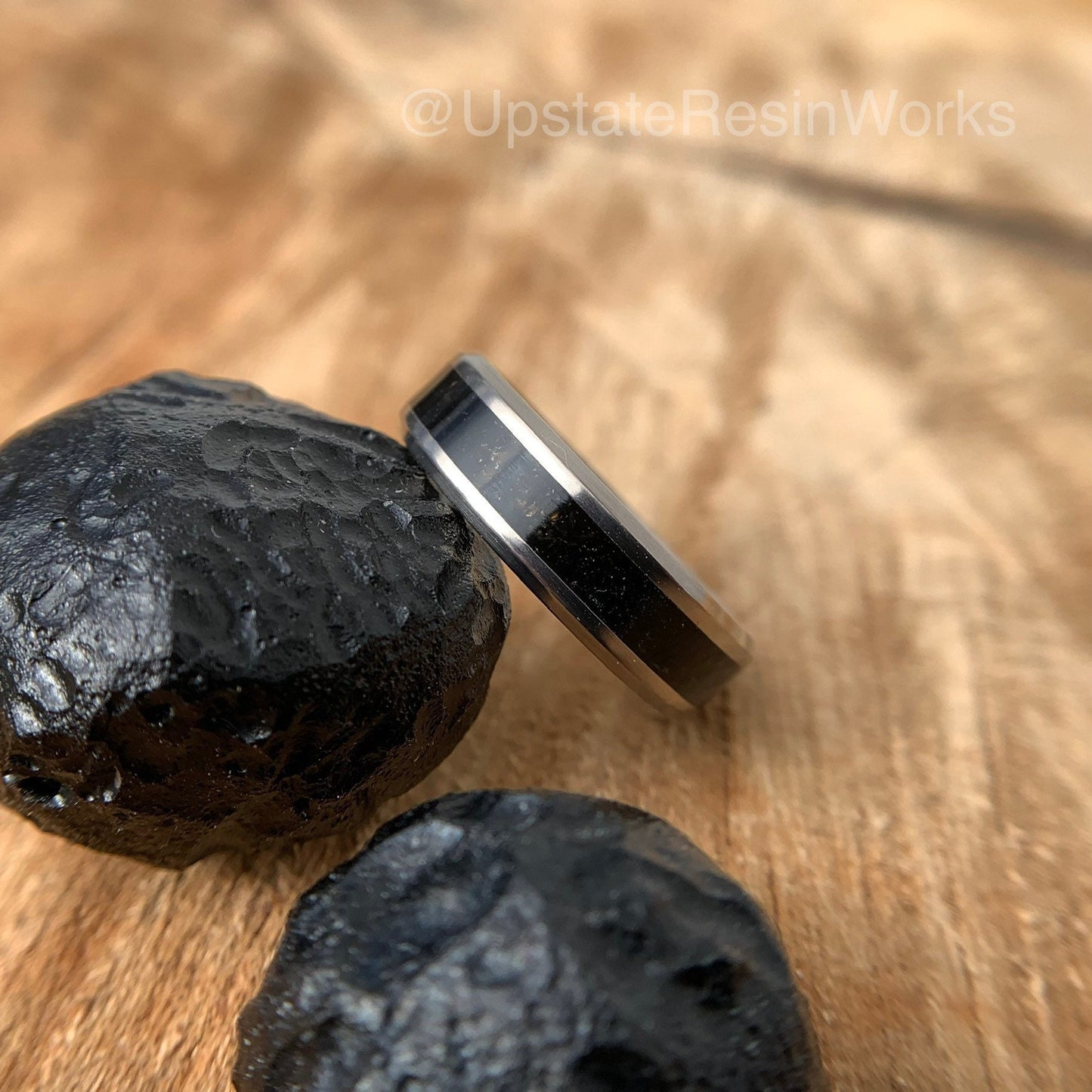 Real Billitonite band, Tektite band, Billitonite ring, batu satam band, meteorite, vow renewal, wedding band, engagement ring, promise band