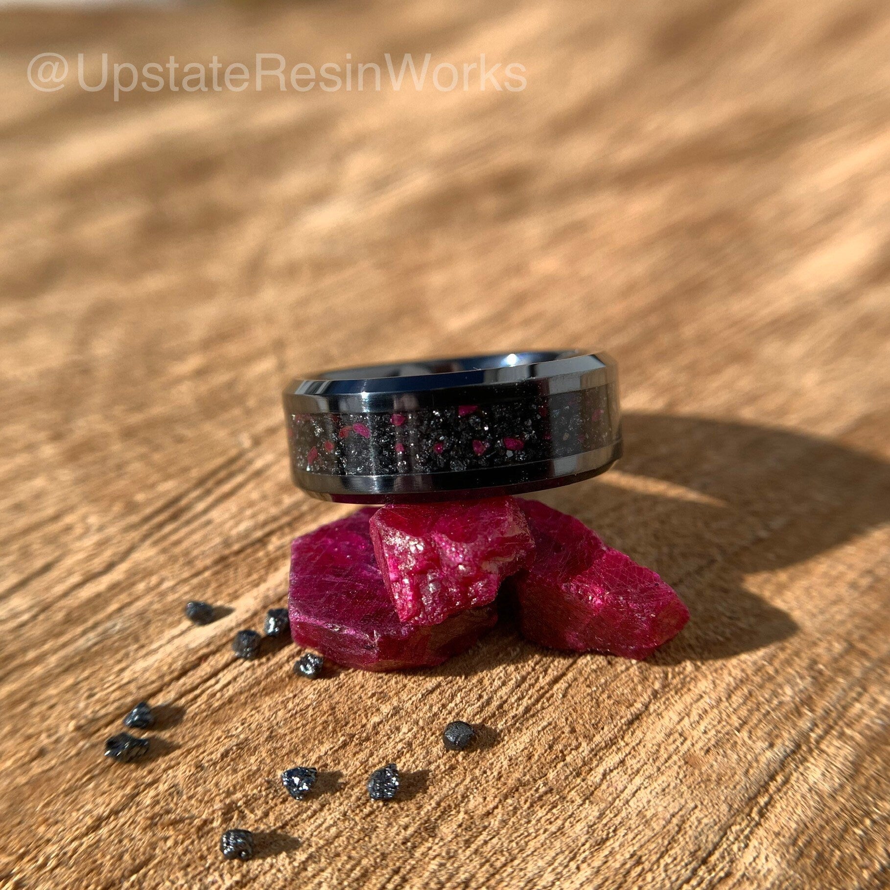 Dark red ruby fashion rings