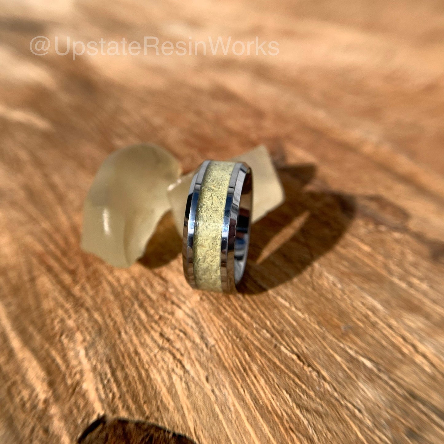 Real Libyan Desert Glass ring, desert glass band, tektite ring, Meteorite glass, vow renewal, wedding ring, engagement ring, promise ring