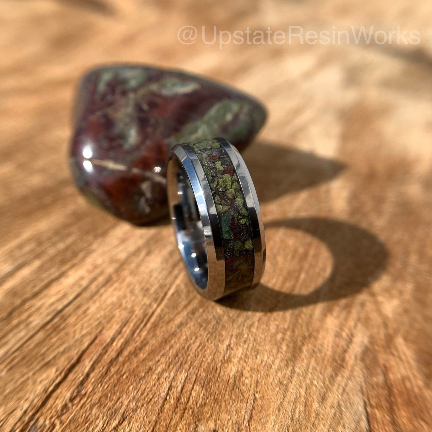 Genuine Dragon Blood ring, Dragon blood band, Dragon Blood stone, dragon blood stone, mens ring, womans ring, wedding ring, engagement ring