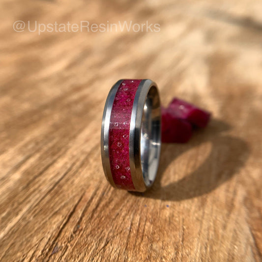 Real Ruby and diamond ring, ruby and diamond band, mens ruby ring, womans ruby ring, wedding ring, engagement ring, mens ring, womans ring