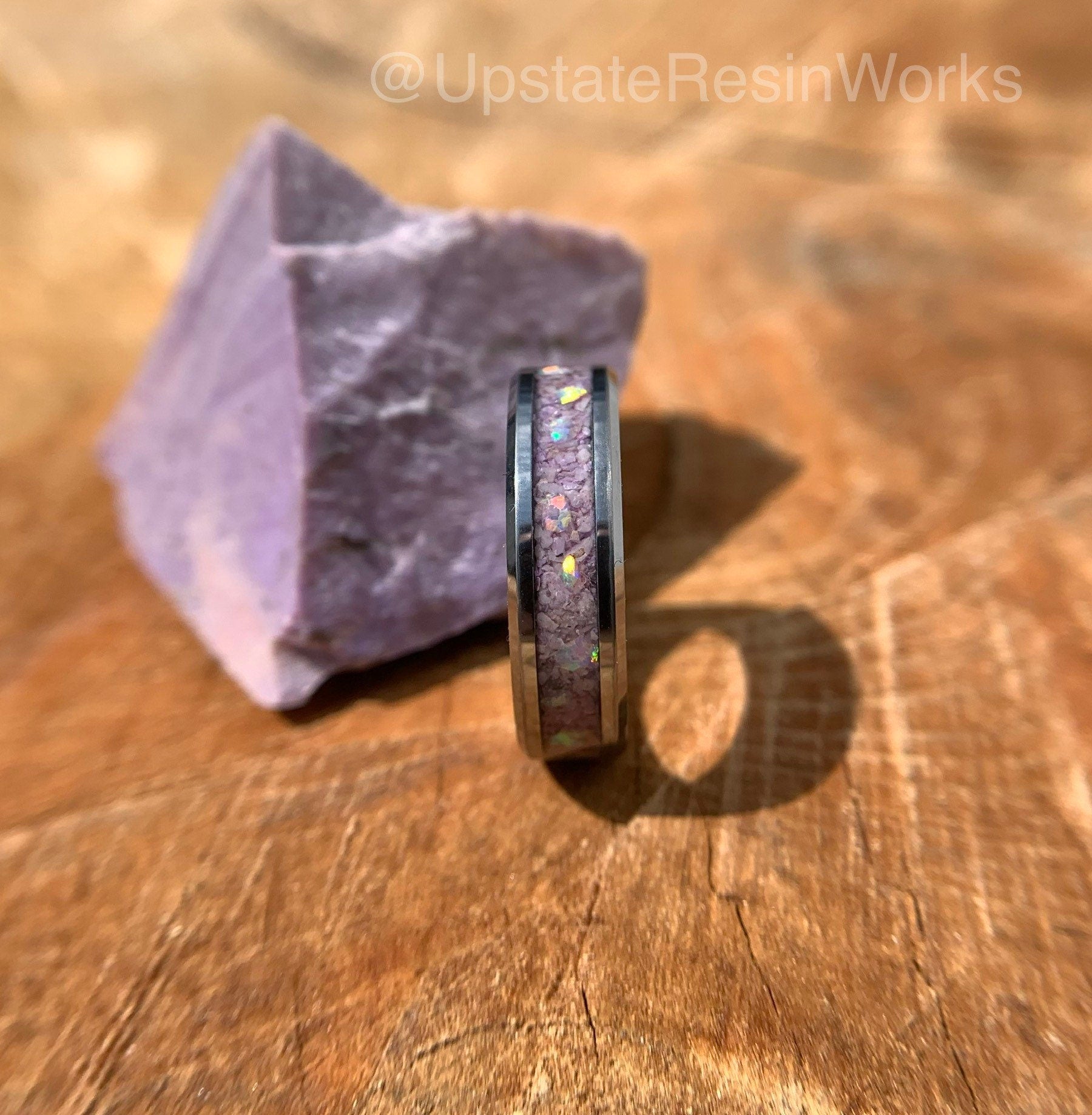 Purple jade ring, opal and jade, lavender jade ring, lilac jade ring, Turkish jade ring, wedding ring, engagement ring, promise ring