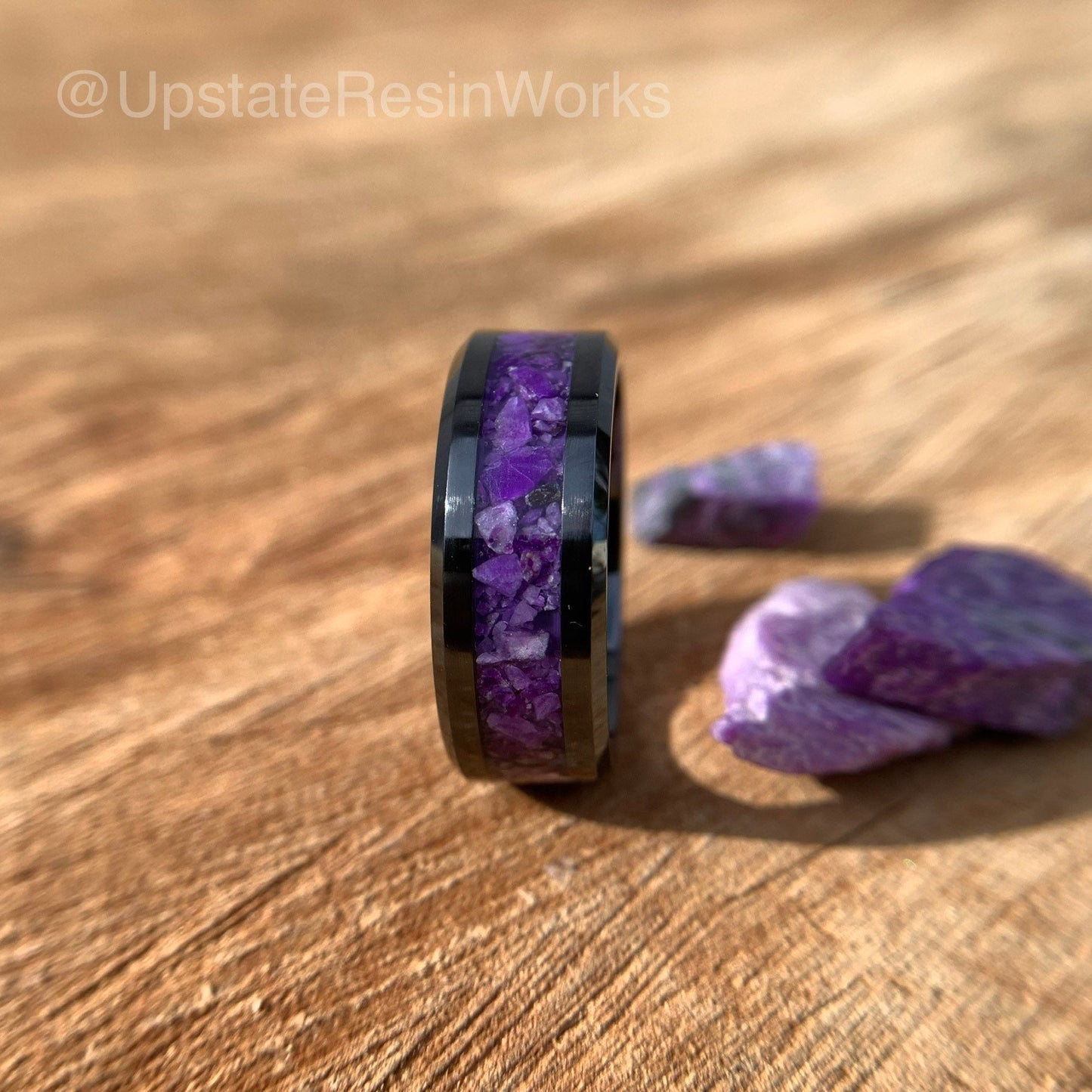 Real Sugilite Band, Sugilite Ring, Purple Sugilite band, for him, for her, vow renewal, wedding band, engagement band, promise band