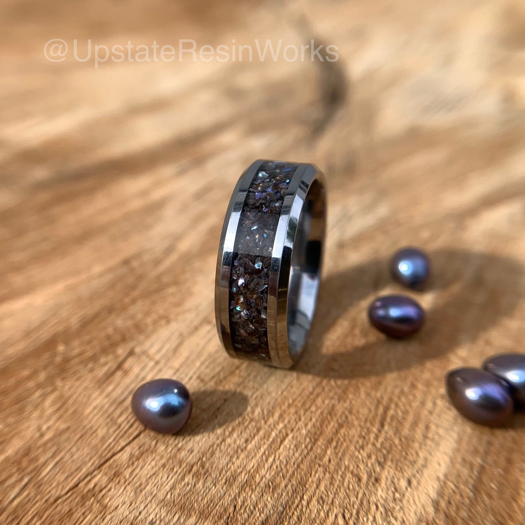 Black Pearl & Diamond Flower Ring – Fancy Flea Antiques