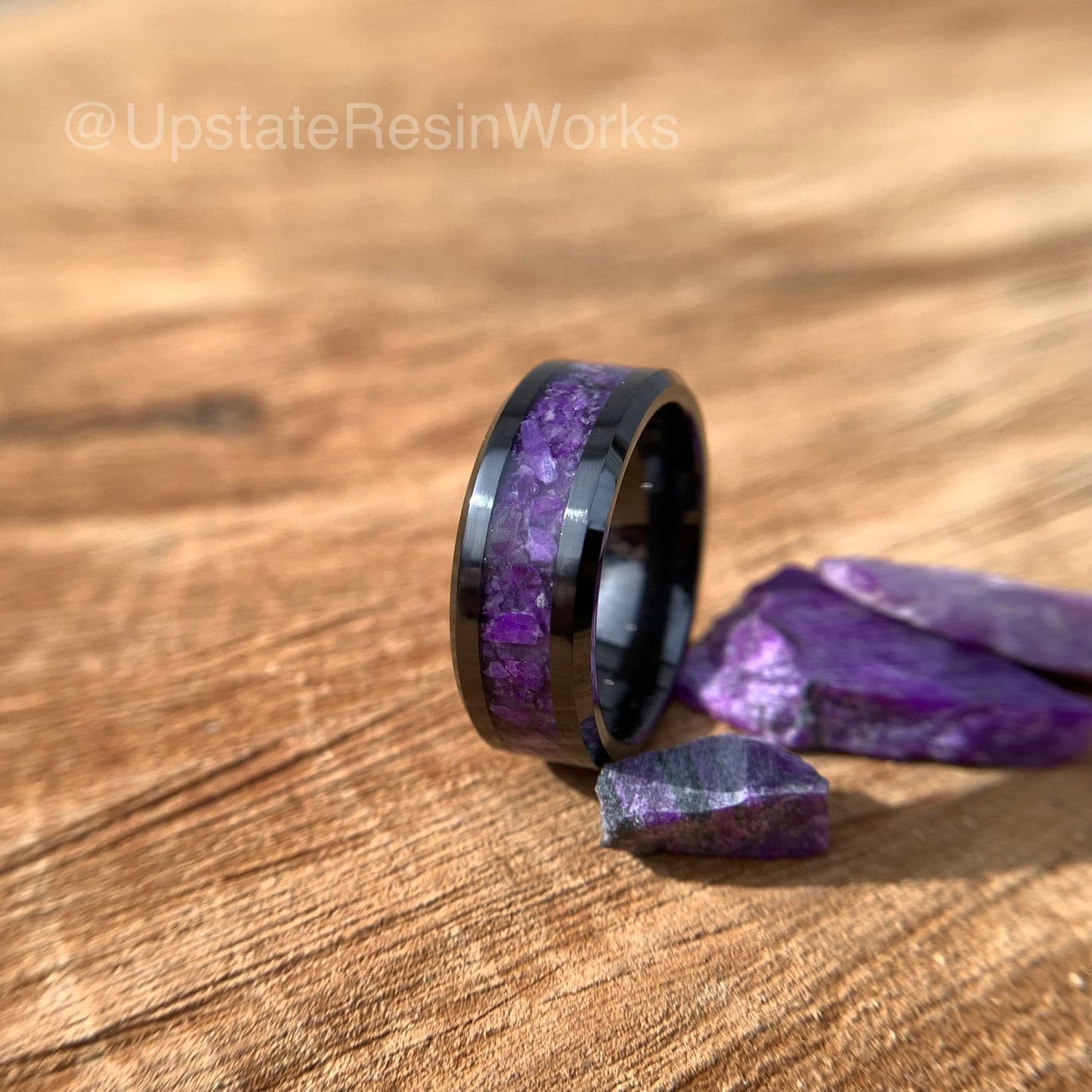 Real Sugilite Band, Sugilite Ring, Purple Sugilite band, for him, for her, vow renewal, wedding band, engagement band, promise band