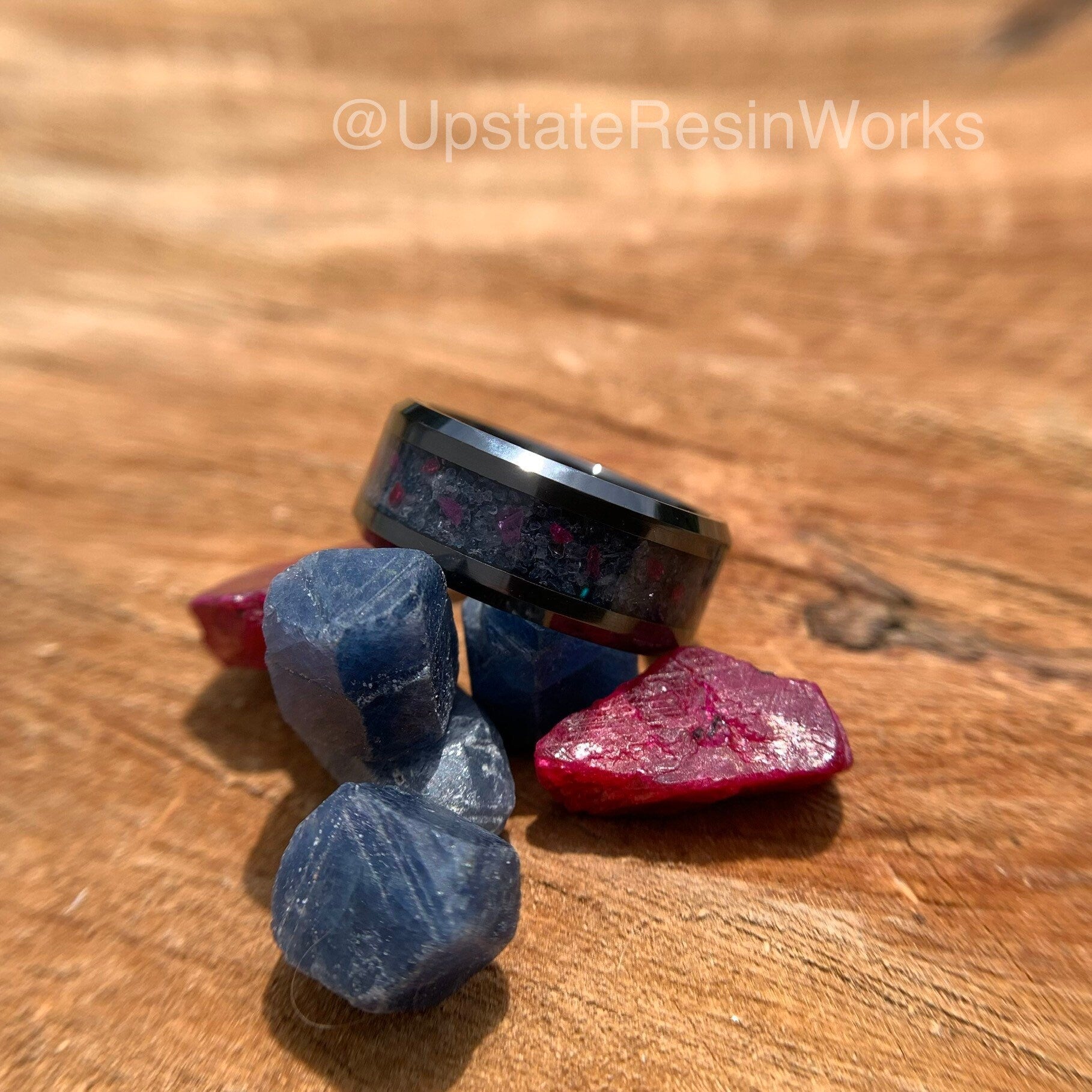 Genuine Sapphire and ruby band, ceylon blue sapphire and ruby ring, gemstone rings, mens ring, womans ring, wedding band, engagement band