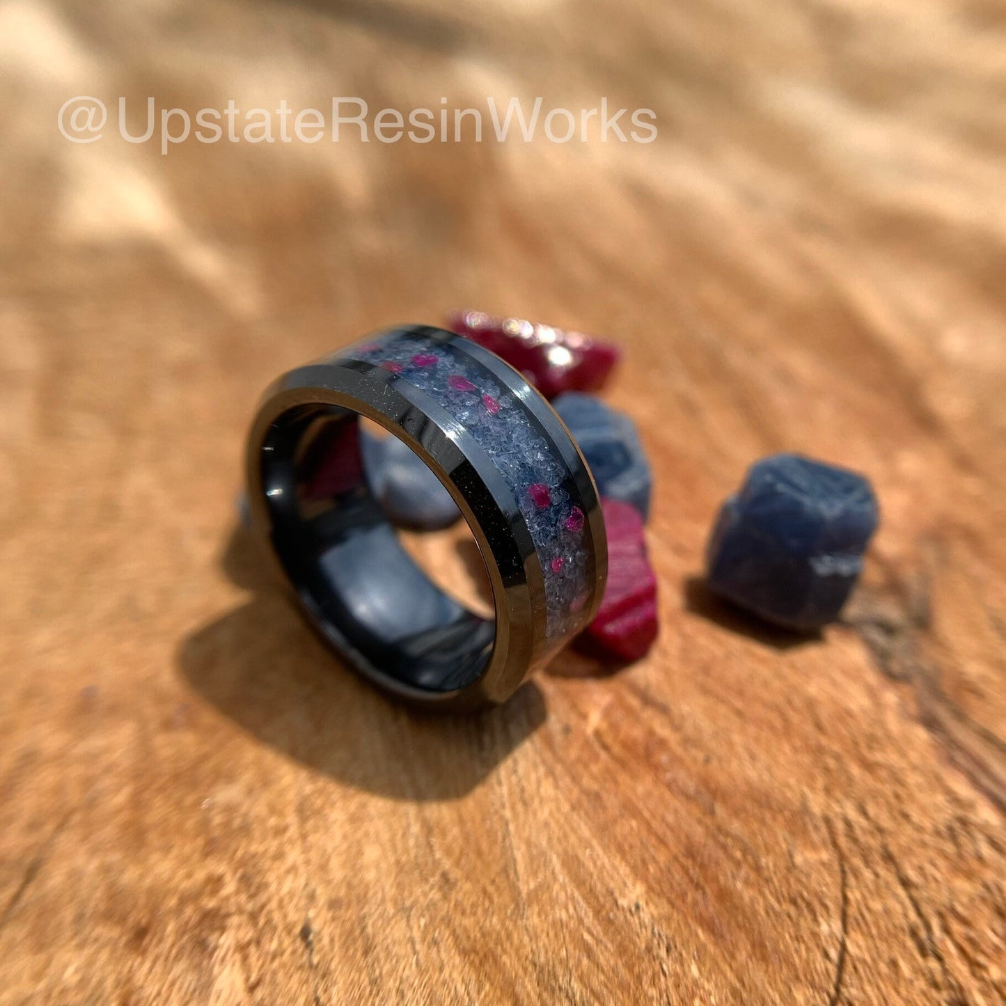 Genuine Sapphire and ruby band, ceylon blue sapphire and ruby ring, gemstone rings, mens ring, womans ring, wedding band, engagement band