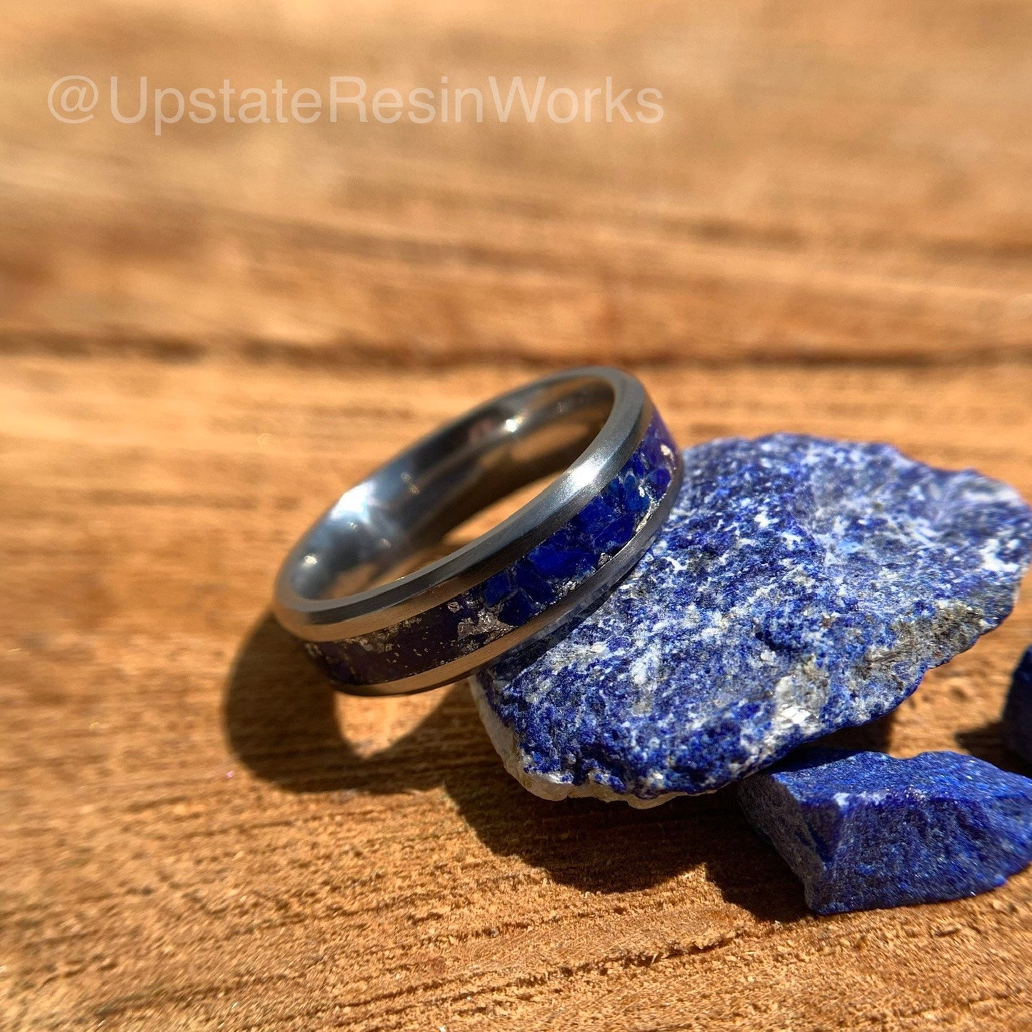 Genuine lapis Lazuli ring, Lapis and Silver, Lapis band, gemstone rings, mens ring, womans ring, wedding band, engagement ring, anniversary