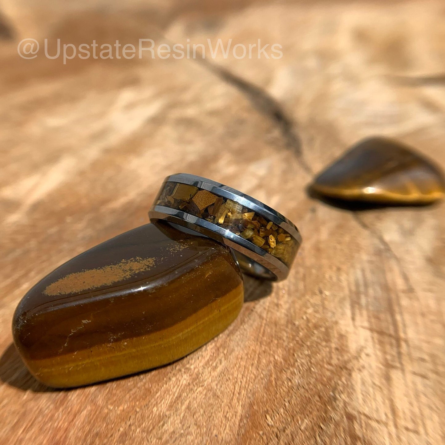 Genuine Tigers eye ring, Tiger's eye ring, Tigers eye band, tiger ring, gemstone ring, mens ring, womans ring, wedding ring, engagement ring