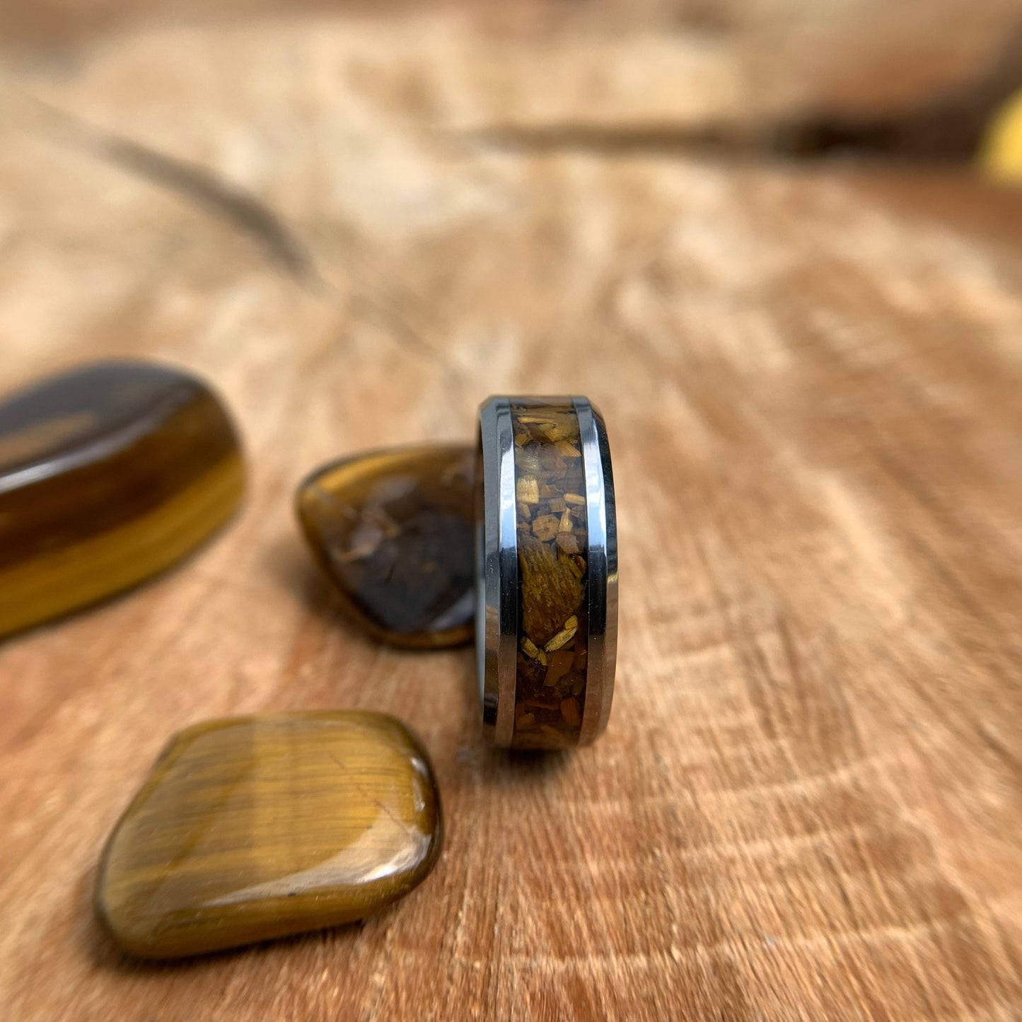 Genuine Tigers eye ring, Tiger's eye ring, Tigers eye band, tiger ring, gemstone ring, mens ring, womans ring, wedding ring, engagement ring